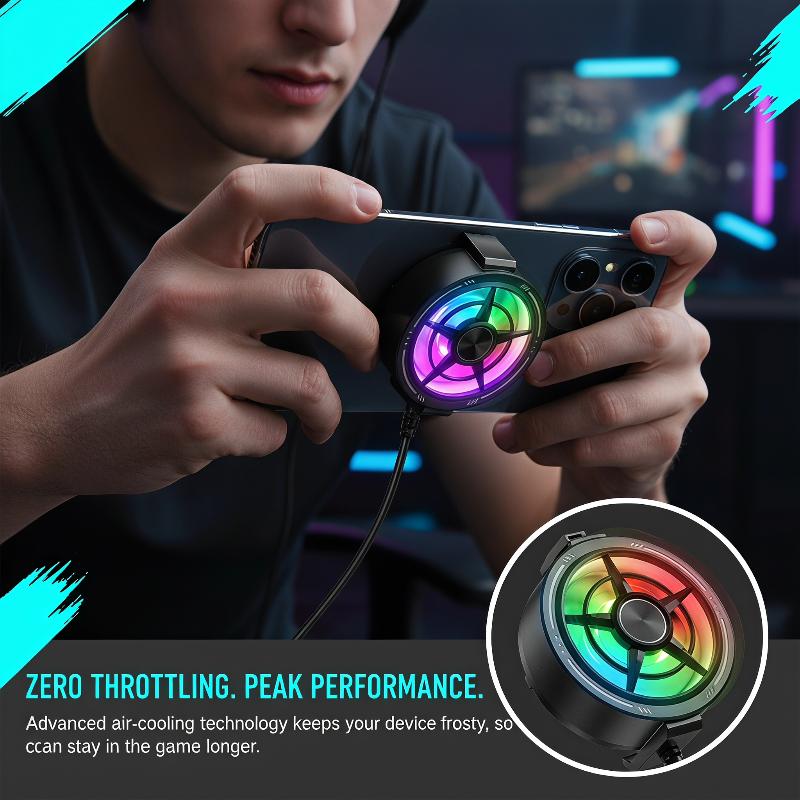 Clip-On-Handykühler mit RGB-Be – Photography Lighting Game Bewertung und Preis